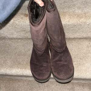 UGG 5815 Classic Tall Boots Brown Suede Sheepskin Sz-W5 Womens